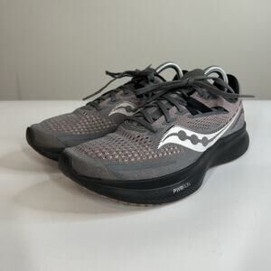 Saucony Shoes Womens 11 M Ride 15 Charcoal Shell Pink Running Sneaker Athletic
